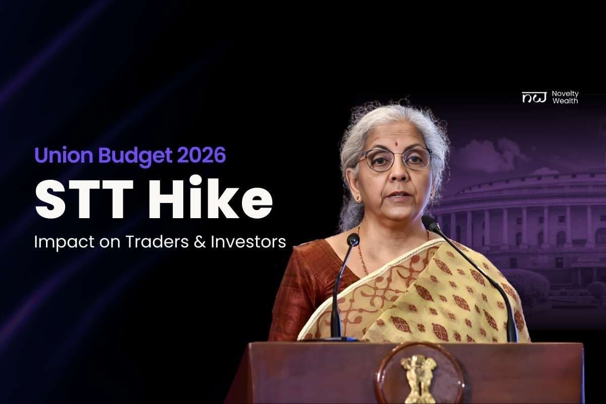 Nirmala Sitharaman highlighting STT hike and increased trading costs